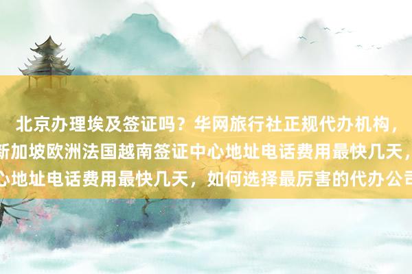 北京办理埃及签证吗？华网旅行社正规代办机构，日本美国泰国英国韩国新加坡欧洲法国越南签证中心地址电话费用最快几天，如何选择最厉害的代办公司
